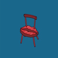 Red kiss chair