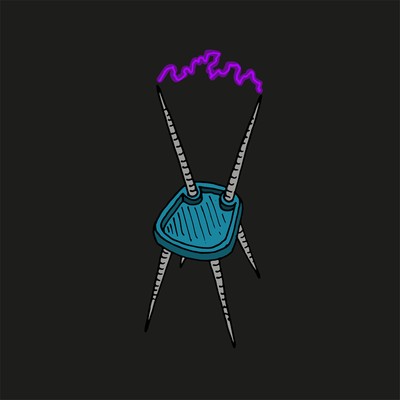 Purple light energy chair